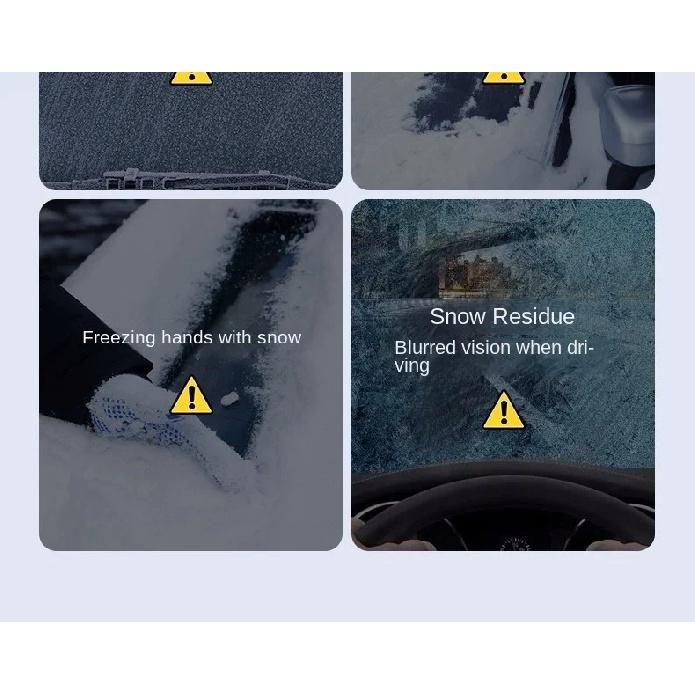New Winter Snow-Proof Car Sunshade and Snow Shield, Extended and Thickened for Winter, Sunshade for Front Windshield, Snow Cover, Frost and Freeze
