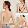 Женский бюстгальтер без косточек с низкой спинкой и открытой спиной, невидимый кружевной бюстгальтер в горошек, сетчатое ультратонкое нижнее белье, женское нижнее белье, топы на бретелях, бюстгальтеры
