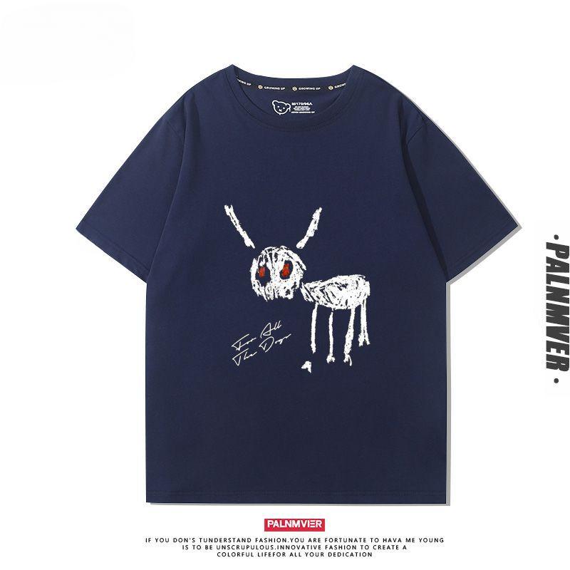 Hip Hop Drake Drake New Album for All The Dogs Short Sleeve Men's T-Shirt Street European and American Trend Clothes Summer