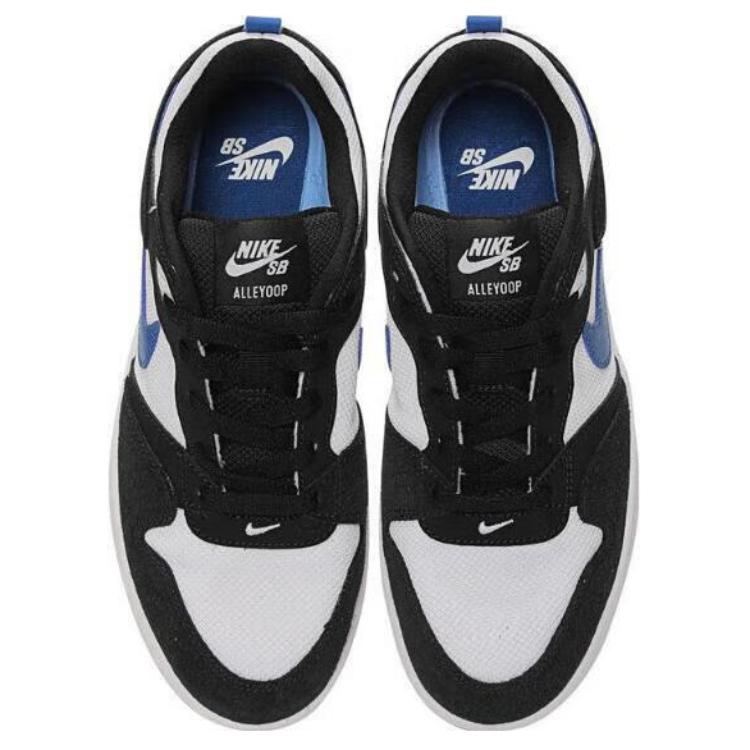 Nike Детские кроссовки Alleyoop SB GS White Black Team Royal Gum-Light-Brown CJ0883-104