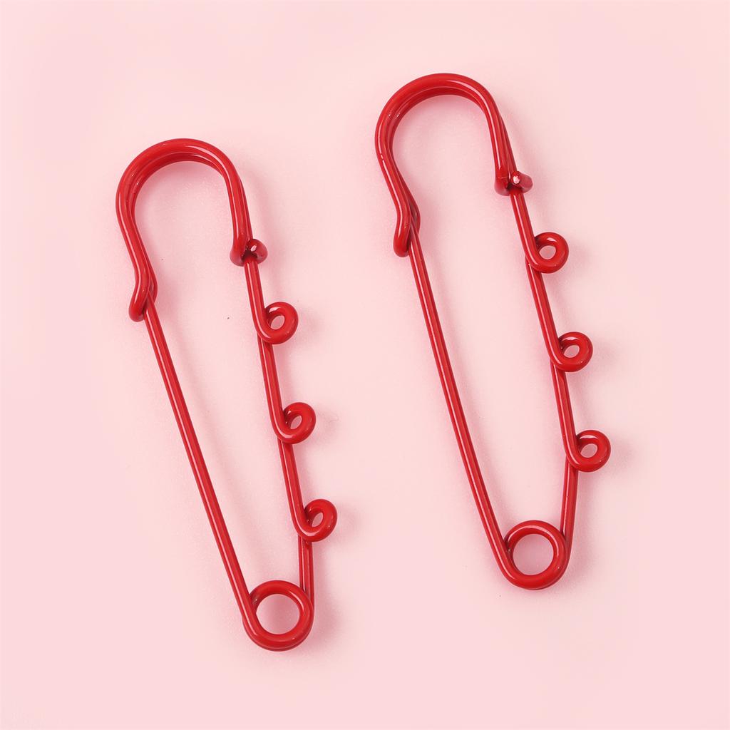 2/5Pcs Colorful 3 Holes Pins Brooch for DIY Making Decorations Clothing Fixator Supplies Accessories