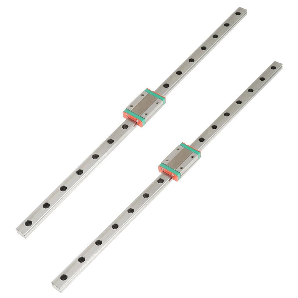 2pcs LML12H Linear Guide Rails 400mm Length with MGN12H Slide Blocks