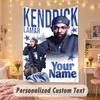 Custom Personalized Tapestry,Kendrick Lamar Print Custom Name Text Wall Art Hanging for Bedroom