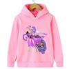 New Autumn and Winter Fashion Demon Hunter Anime Children's Hoodie, Cute and Beautiful Girls, Warm and Comfortable, Loose and Versatile Top