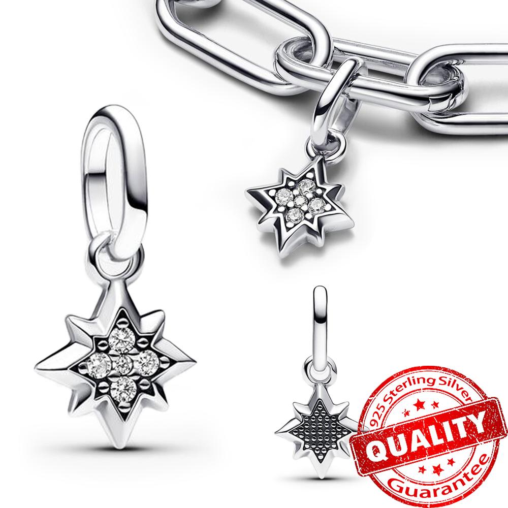 Классическое золотое проволочное сердце и сверкающий циркон из стерлингового серебра 925 пробы, подвеска-шарм "Ангел" для DIY-женского браслета, аксессуары для кулона