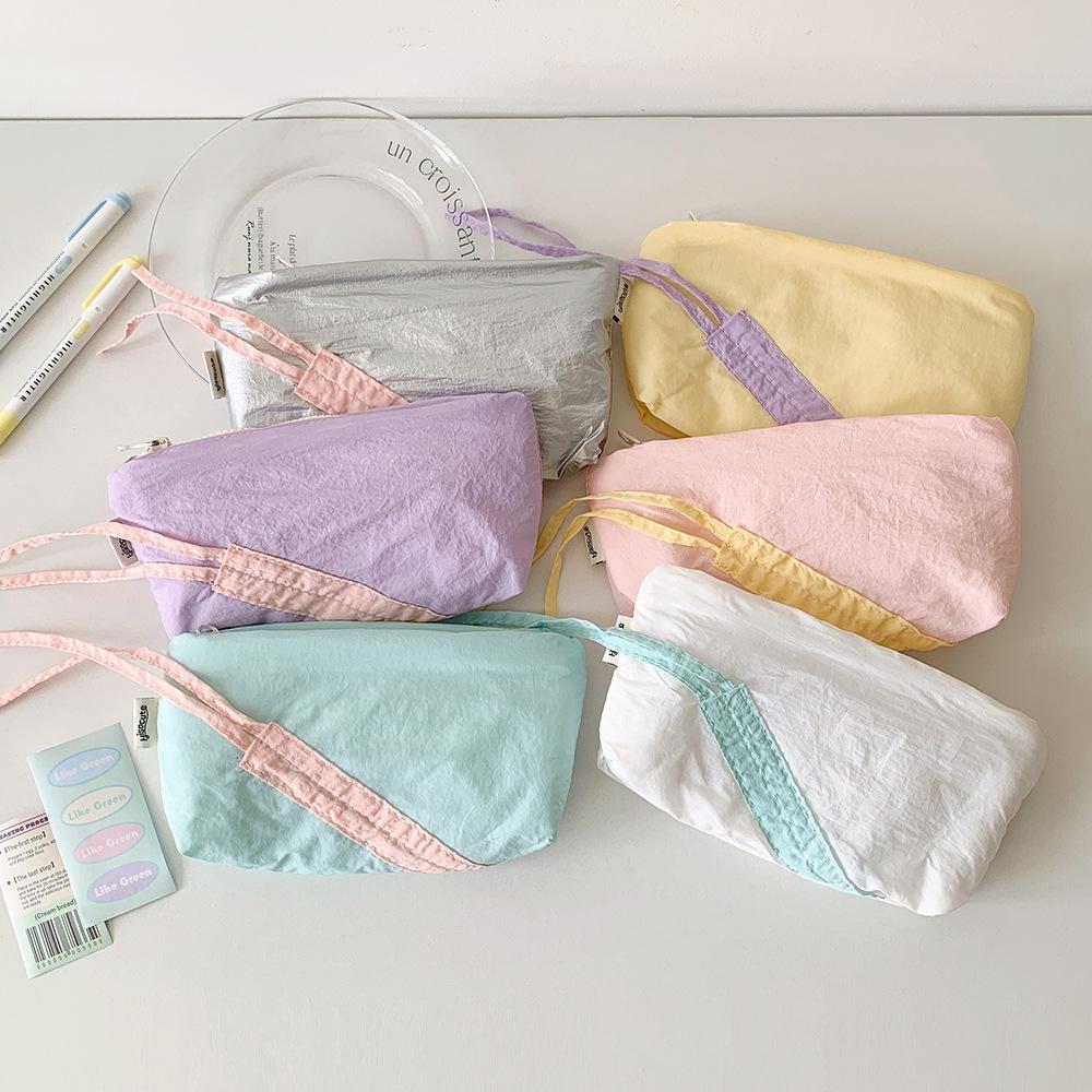 Large Capacity Y2K Bow Stationery Bag Straps Bowknot Ins Pencil Pouch Stationery Holder