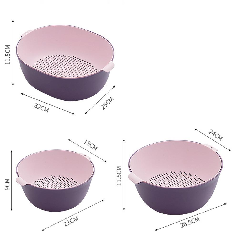 Drainer Plastic Drain Basket Vegetable Cleaning Tool Washing Storage Basket Kitchen