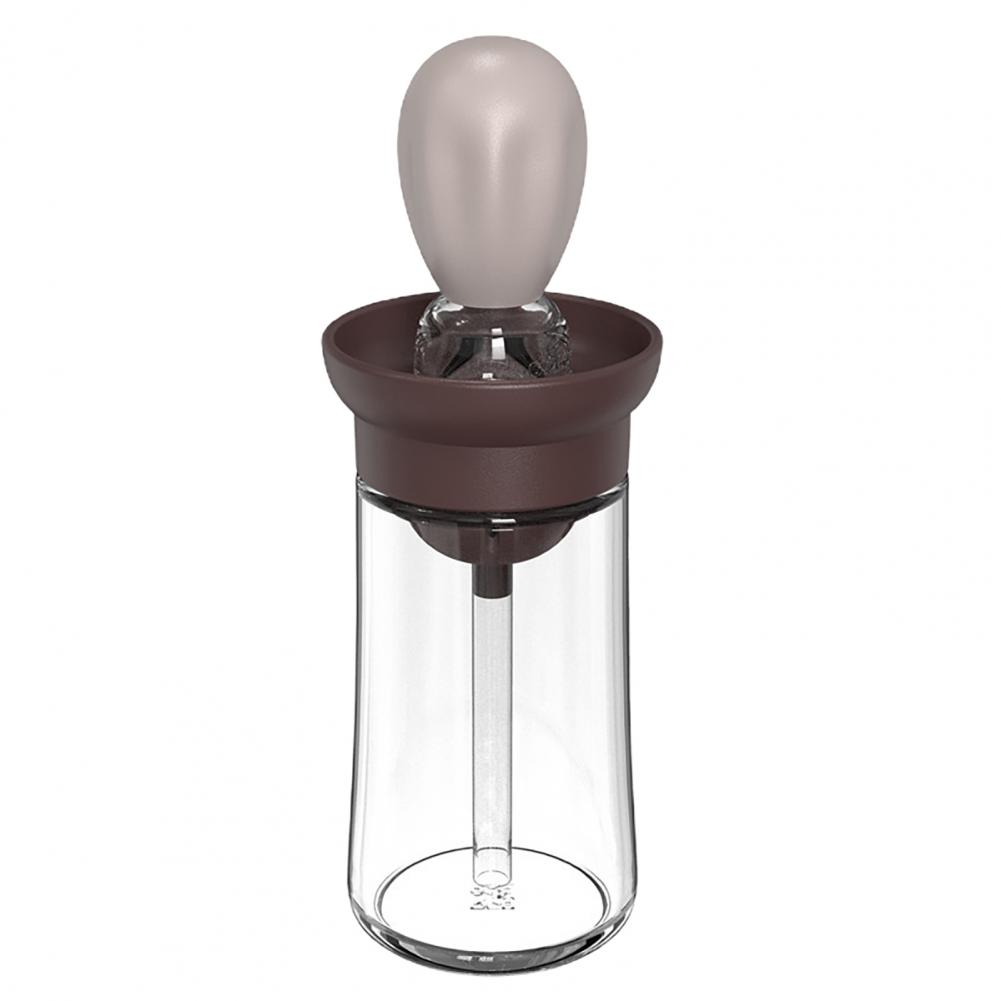 Measurable Seasoning Container Oil Bottle Kitchen Silicone Quantitative Outdoor with Brush Barbecue Spray Bottle Cooking Tools