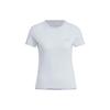 Cool Feeling Slim Fit Sports Casual T-Shirt Women Tops Light-Blue JD5260