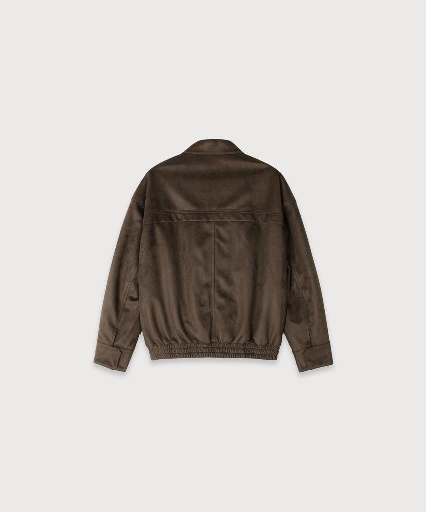 Musee Finale Suede Bomber Jacket_Brown