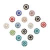 Bottom Flower-shaped Crystal Glass Stone Clothes Decoration Rhinestone Buttons Hat Accessories