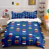 Colorful Geometric Pattern Bedding Bedding Duvet Cover Set Duvet Cover Pillowcases (1 * Duvet Cover 2 * Pillowcases, without duvet insert)