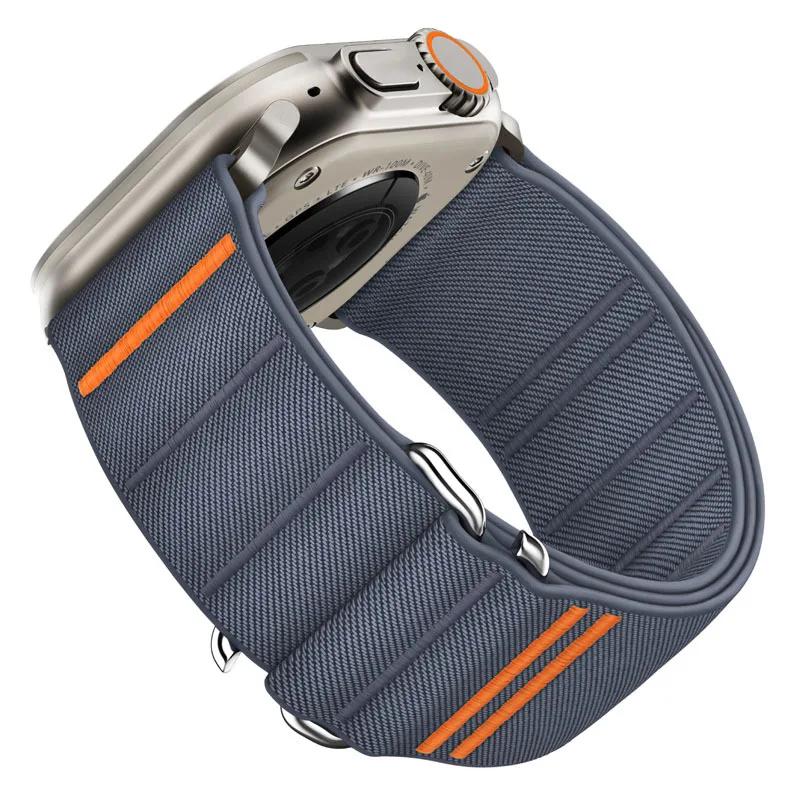Нейлоновый ремешок-петля для Apple Watch Band 49 мм 46 мм 42 мм 45 мм 44 мм Спортивный браслет для IWatch Series Ultra 2 10 9 8 7 SE 6 5 4 Correa