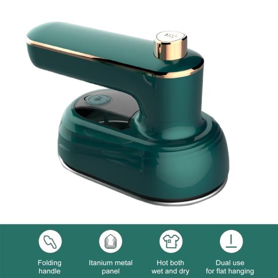 Мини-отпариватель для путешествий, портативный портативный отпариватель для ткани, компактный размер, электрическая паровая гладильная машина для сухого и влажного использования