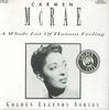 CD CARMEN MCRAE - A Whole Of Human Feeling 4493332 PILZ US Jazz Used