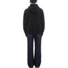 Letter Print Hooded Long Sleeve Pullover Sweatshirt Men sweatshirt Black LE2204HD02BK
