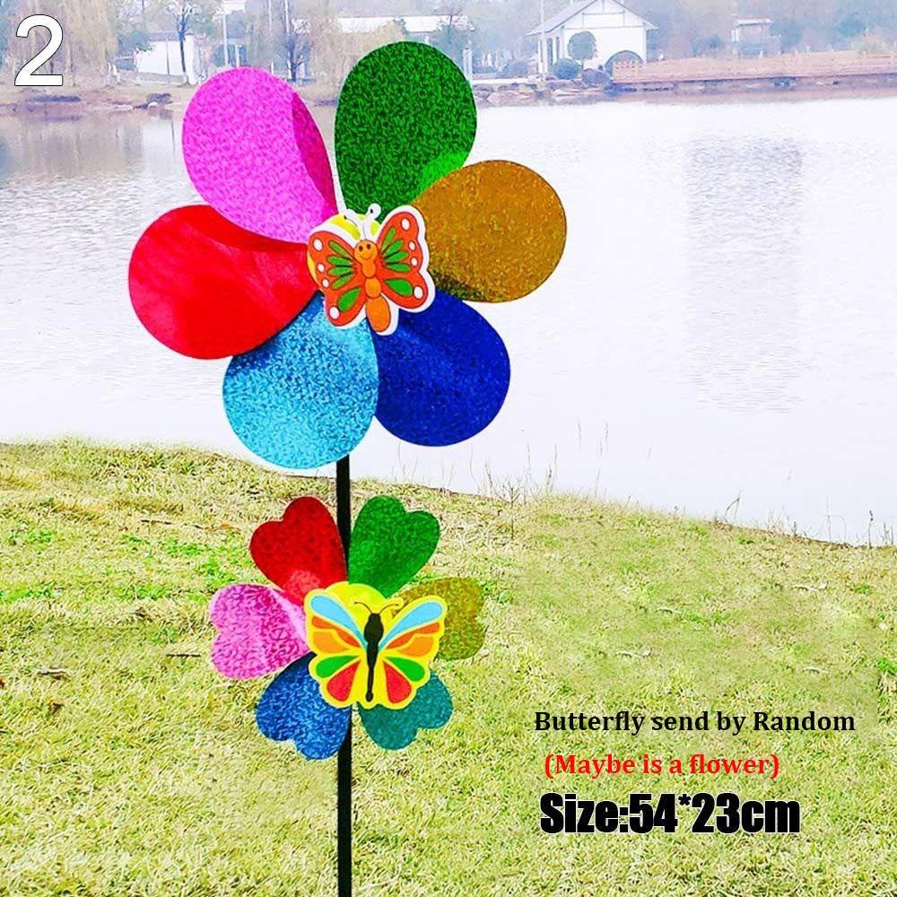 Garden Plastic Wind Spinners DIY Wind Spinners Layout Pinwheels Toys Colorful Sunflower Windmills