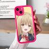 Чехол для телефона Angel Mahiru Shina для iPhone 17 16 15 14 13 12 11 Air Pro Max Plus Красный Мягкий ТПУ Ударопрочный Чехол