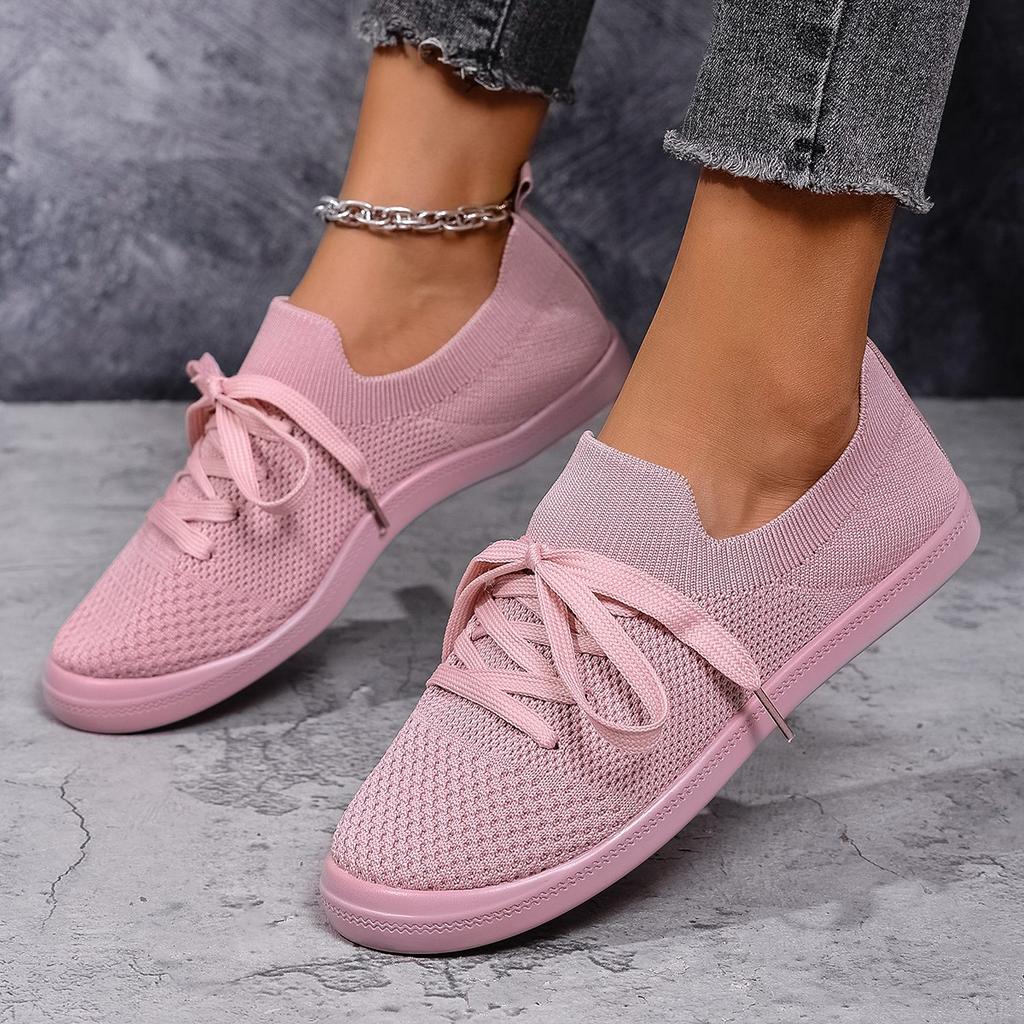 Fashion $23.88 | Women's Summer Breathable Mesh Flat Shoes Women's Shoes Casual Sports Shoes,
