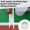 Длинная малярная лента бежевая для покраски автомобилей, автомобилей, дома, масляной живописи, односторонняя малярная лента
