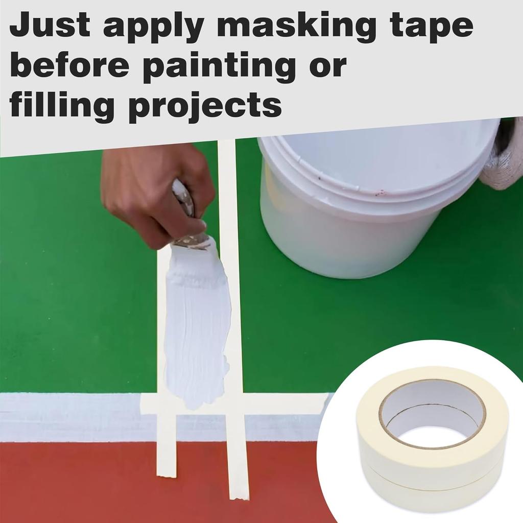 Длинная малярная лента бежевая для покраски автомобилей, автомобилей, дома, масляной живописи, односторонняя малярная лента