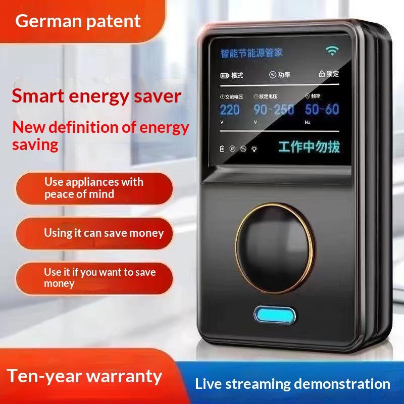 Smart Electricity Saving Box Hd Digital Display Real Time Voltage Monitoring For Home Office Daily Use