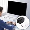 Адаптер-муфта Keystone Jack Female-Female для настенной панели, поддержка 4K видео, черный