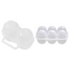 Plastic Storage Box 2 Grid 6 Gird Egg Tray Durable Egg Carton  Picnic