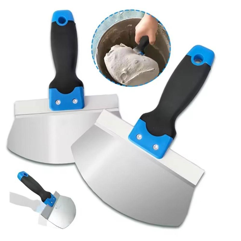 Stainless Steel Paint Scraper 6.5/7 Inch Multi-Purpose Scraper Putty Knife Wallpaper Removal