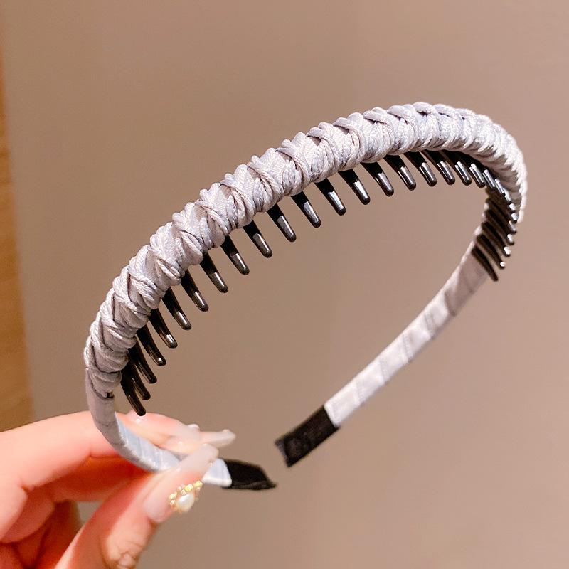 Милые конфетные цвета оберточная ткань зубы повязки для волос для девочек сладкое украшение для волос нескользящая повязка на голову резинка для волос модные аксессуары для волос