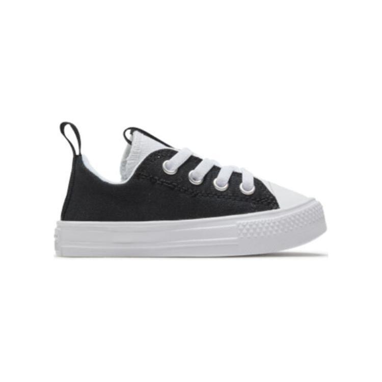 Converse Chuck Taylor All Star с амортизацией, износостойкие детские кроссовки, черные с белым, для младенцев и малышей 767341C