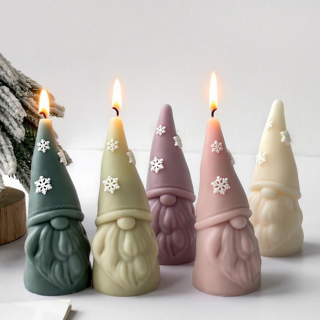 Dwarfs Candle Molds Handmade Castings Molds Christmas Silicone Moulds Epoxy Resin Molds Plasters Molds