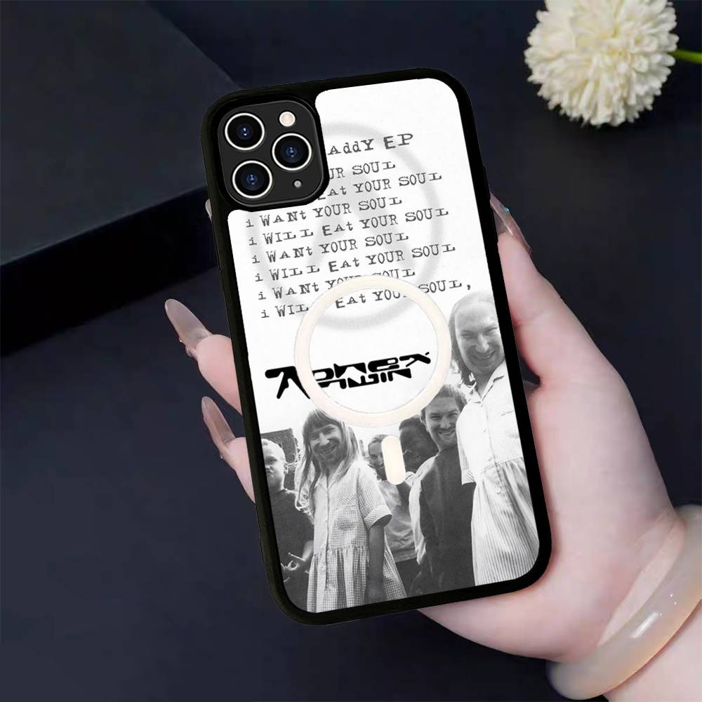 Музыкант A-Aphex T-Twin Для чехла MagSafe Для IPhone 17 16 Pro Max 15 14 Plus 13 12 11 Беспроводная зарядка Чехол для телефона