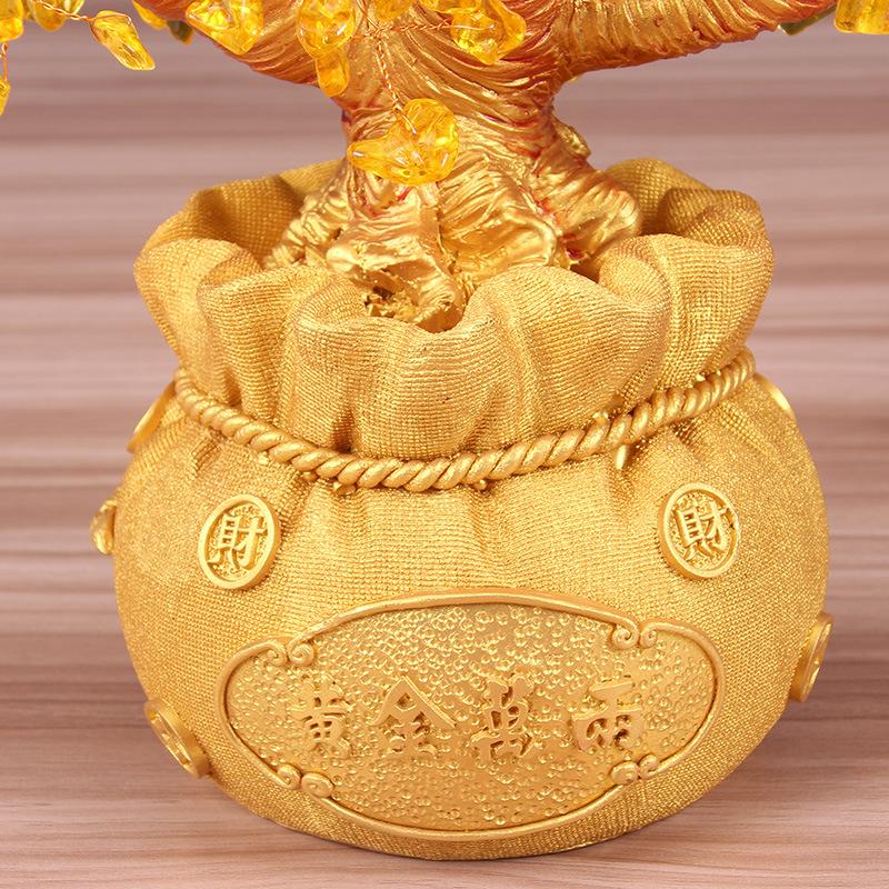 Natural Crystal Bonsai Money Tree Lucky Tree Feng Shui Money Tree Home Decor