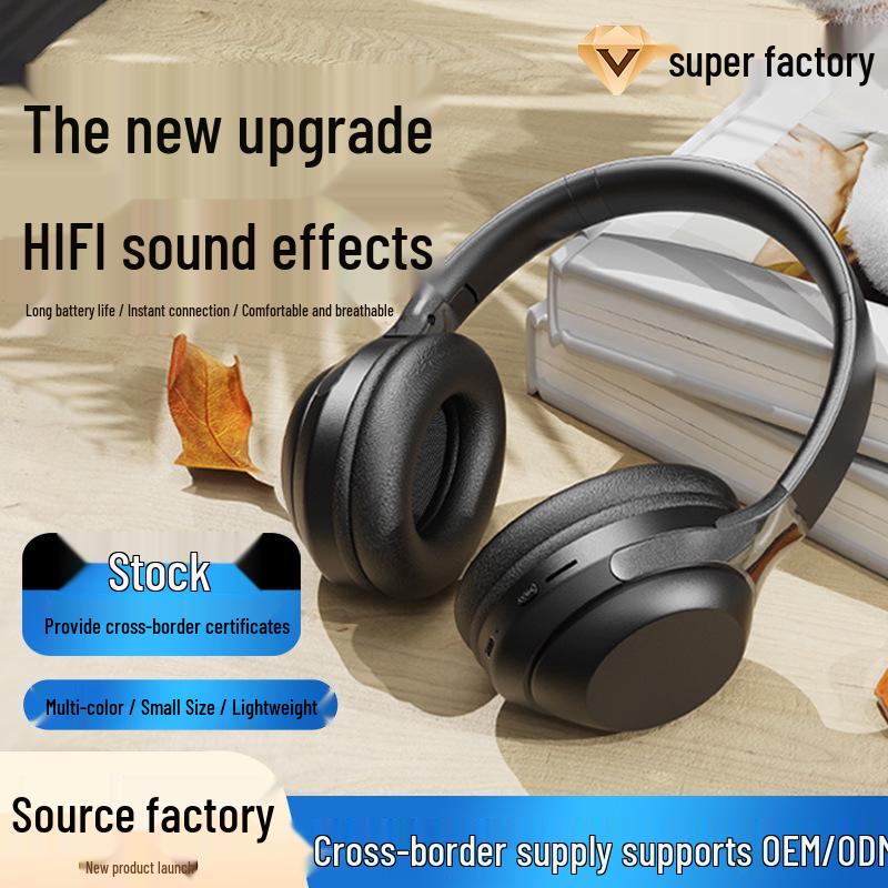 Bluetooth-наушники WH100: Сверхдолгий режим ожидания, Шумоподавление, Полноразмерные, Беспроводные - В наличии