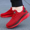 Fashion Spring Red Casual Shoes Mesh Breathable Sneakers for Men Outdoor Slip-on Walking Shoes Men Lace Up Trainers Men's Sports Shoes