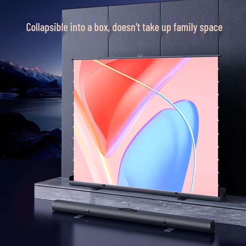 IN&VI DL Titanium Crystal Anti-Light 4K Portable Floor Pull-Up Projector Screen