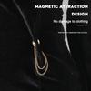 Simple Multi-Function Magnetic Clothing Clip with Chain Metal Buttons Clip Clothes Scarf Trouser Legs Cuff Fixing Magnet Pin