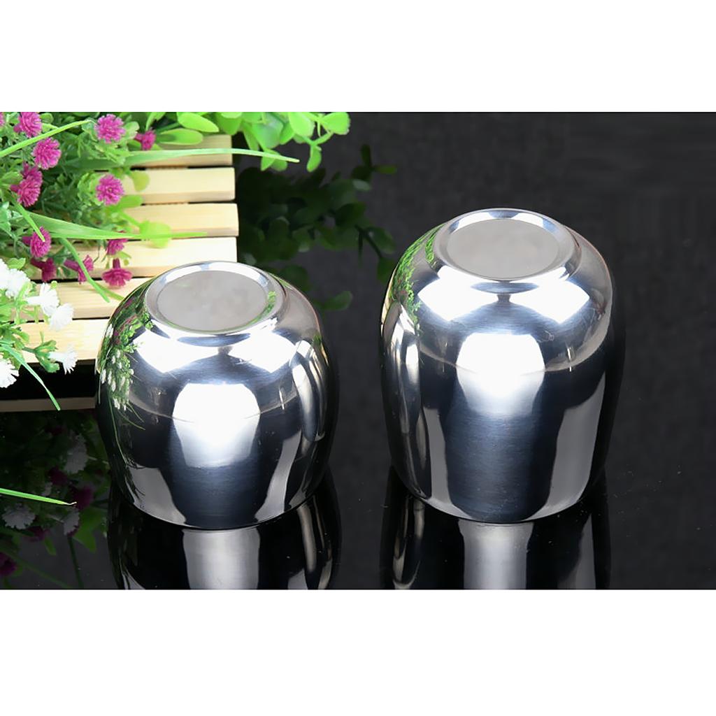 Пивная чашка из нержавеющей стали с двойными стенками, кружка для молока, кофе, чая, прямая, 120 мл