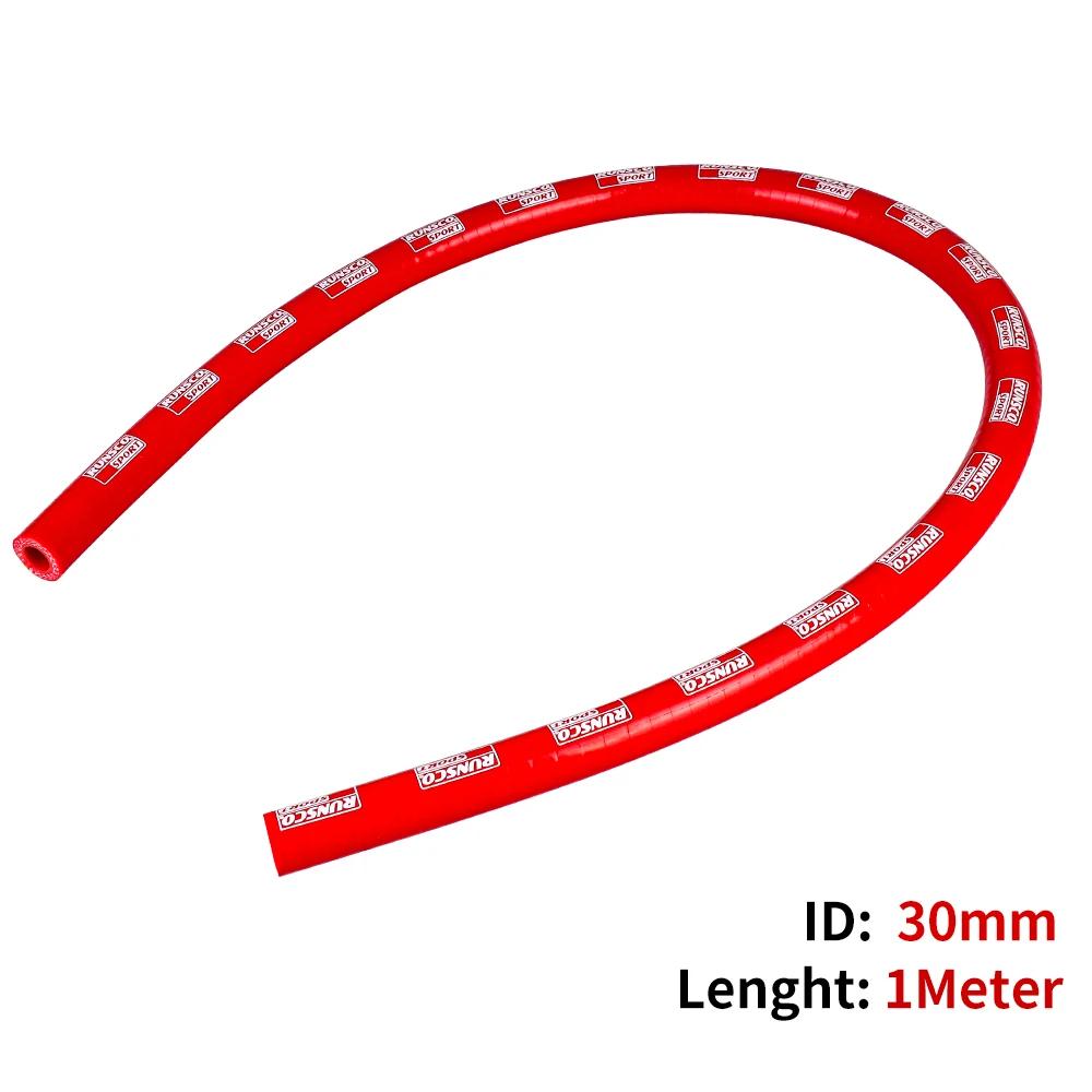 RUNSCO 4Ply Silicone Straight Hose 1 Meter Car Engine Universal Coolant Intercooler Turbo Tube Air Intake Piping water hose Pipe
