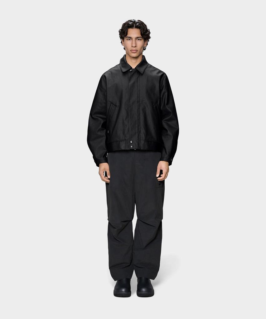 Rains Heavy Woven Overshirt - Black