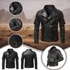 Fashionable Retro Leather Men's Multi Pocket Personalized Leather Coat Jacket