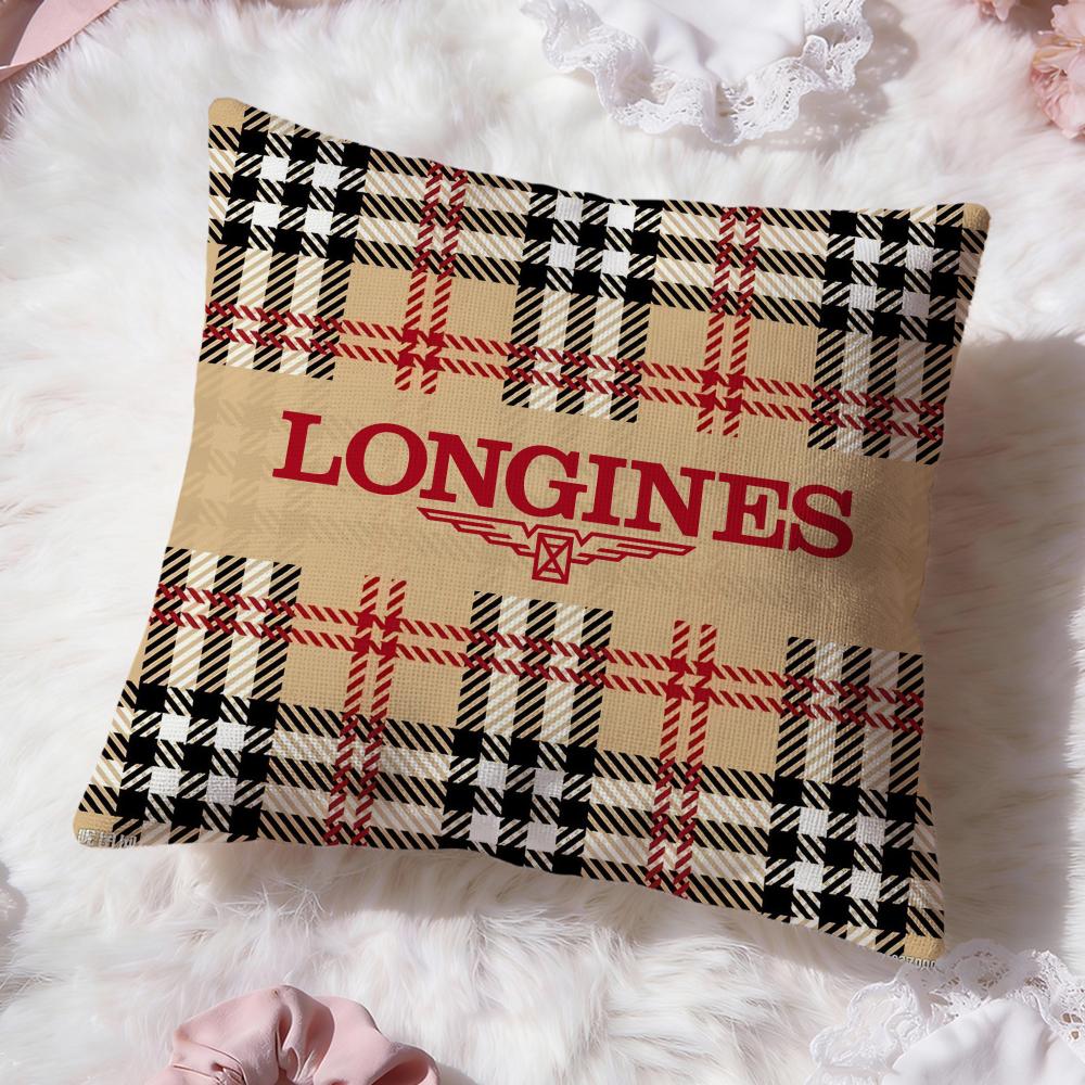 Классический бренд L-Longines Наволочка-подушка Премиум-комфорт Двусторонняя наволочка - Дизайн «Два в одном» для любой комнаты и салона автомобиля