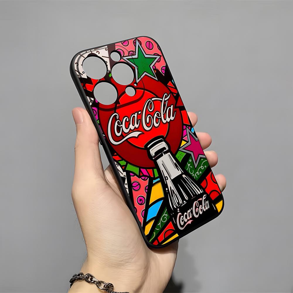 C-Coca C-Cola Phone Case For IPhone 17 Pro Max 16 15 14 Pro Max 13 11 X Xs Xr 8 7Plus Silicone Cover