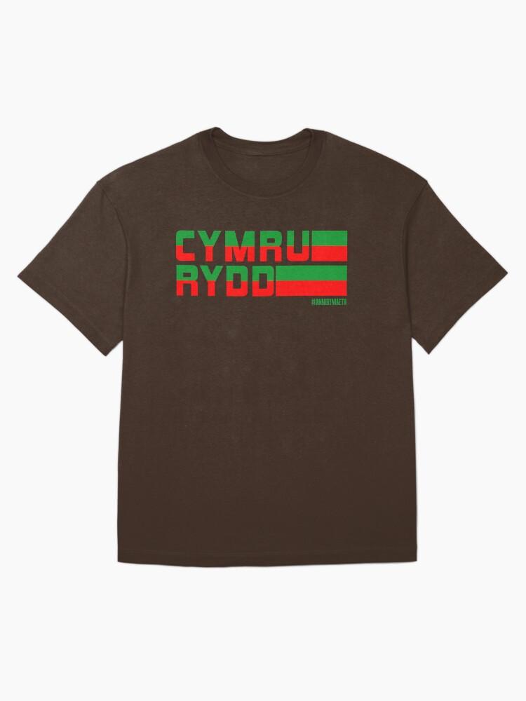 YES Cymru Rydd, Free Wales, IndyWales, Annibyniaeth Oversized T-Shirt