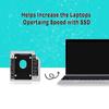 Алюминиевый сплав SATA3.0 2-й HDD Caddy 12,7 мм 2,5-дюймовый корпус SSD HDD для настольных ПК, ноутбуков
