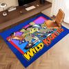 1pc Wild Kratts Print Area Rug - Soft, Washable Non-Slip Indoor Mat, Living Room, Home Office Decorative Rug,Office Decorative