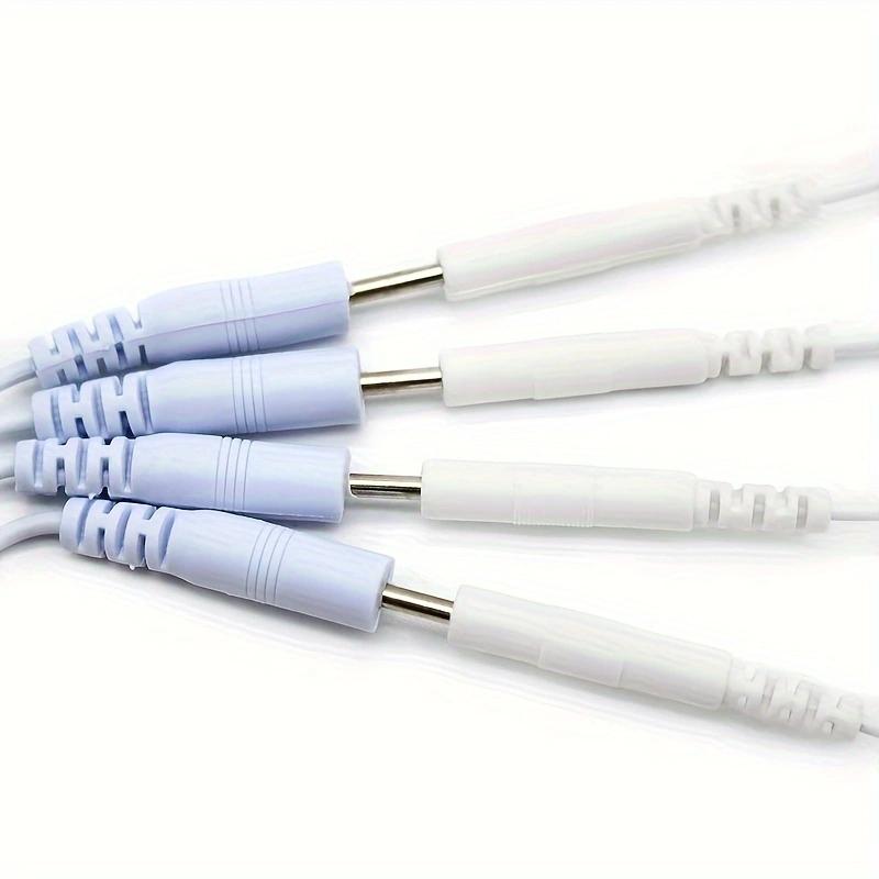 2.5mm Electrode Cable 2/4 Pin Connectors TENS Electrotherapy Lead Wires for Acupuncture Muscle Stimulator Therapy Massager