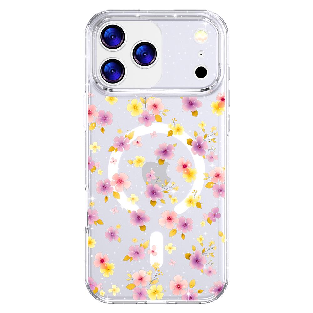 Магнитный чехол с акварельными цветами для Apple iPhone 17 Pro Max