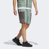 Adidas Dwr Colorblock Logo Zip Straight Cargo Shorts Men Bottoms Green IS0280